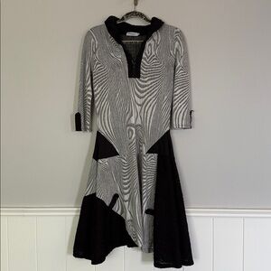 DZHAVEL Couture printed dress small